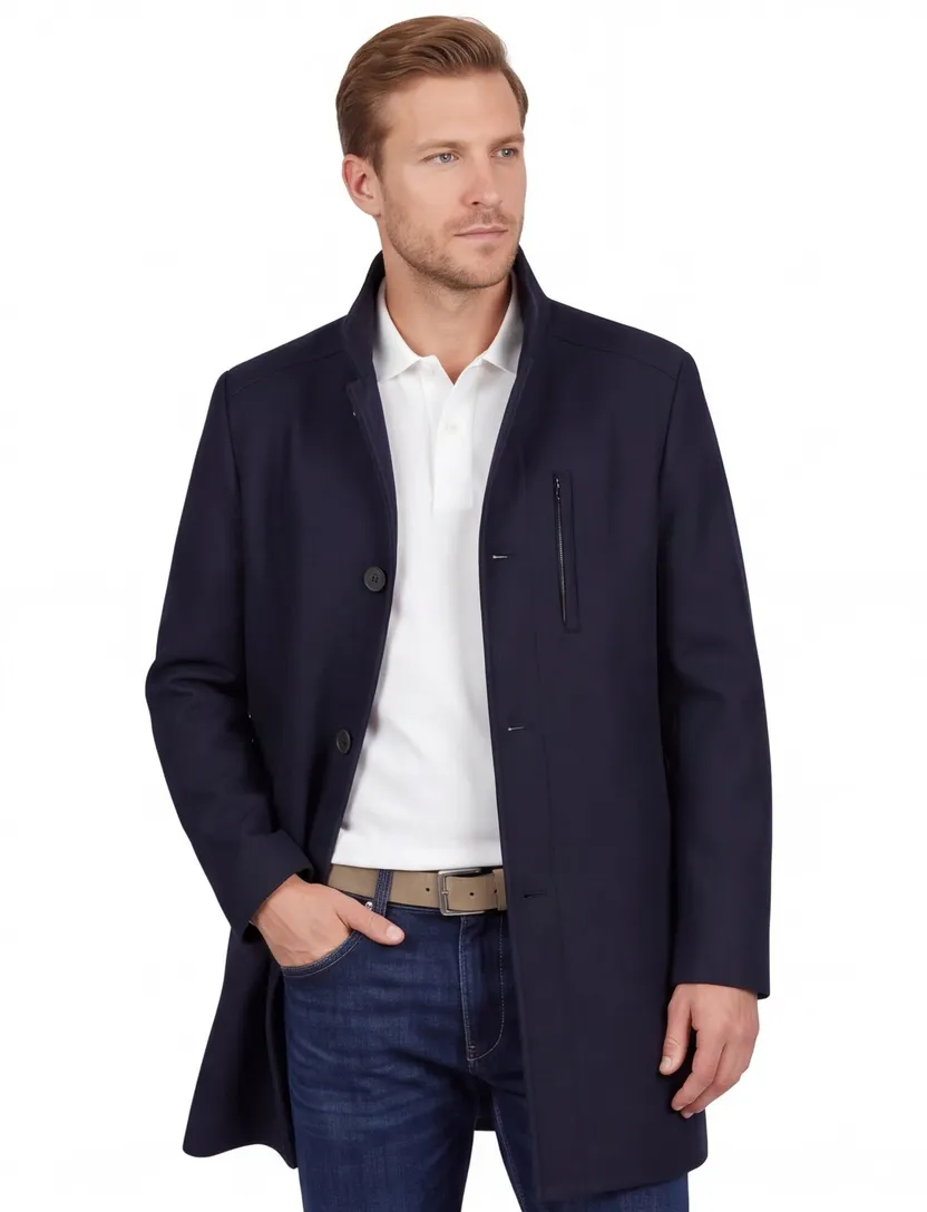 winterjas Roy Robson donkerblauw