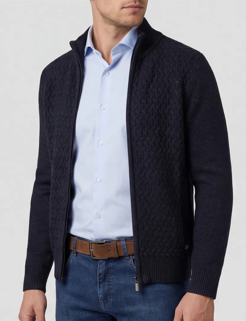 Vest baileys gebreid navy