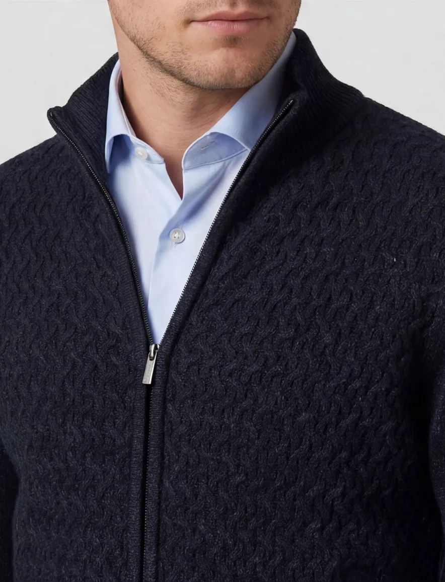 Baileys gebreid vest navy