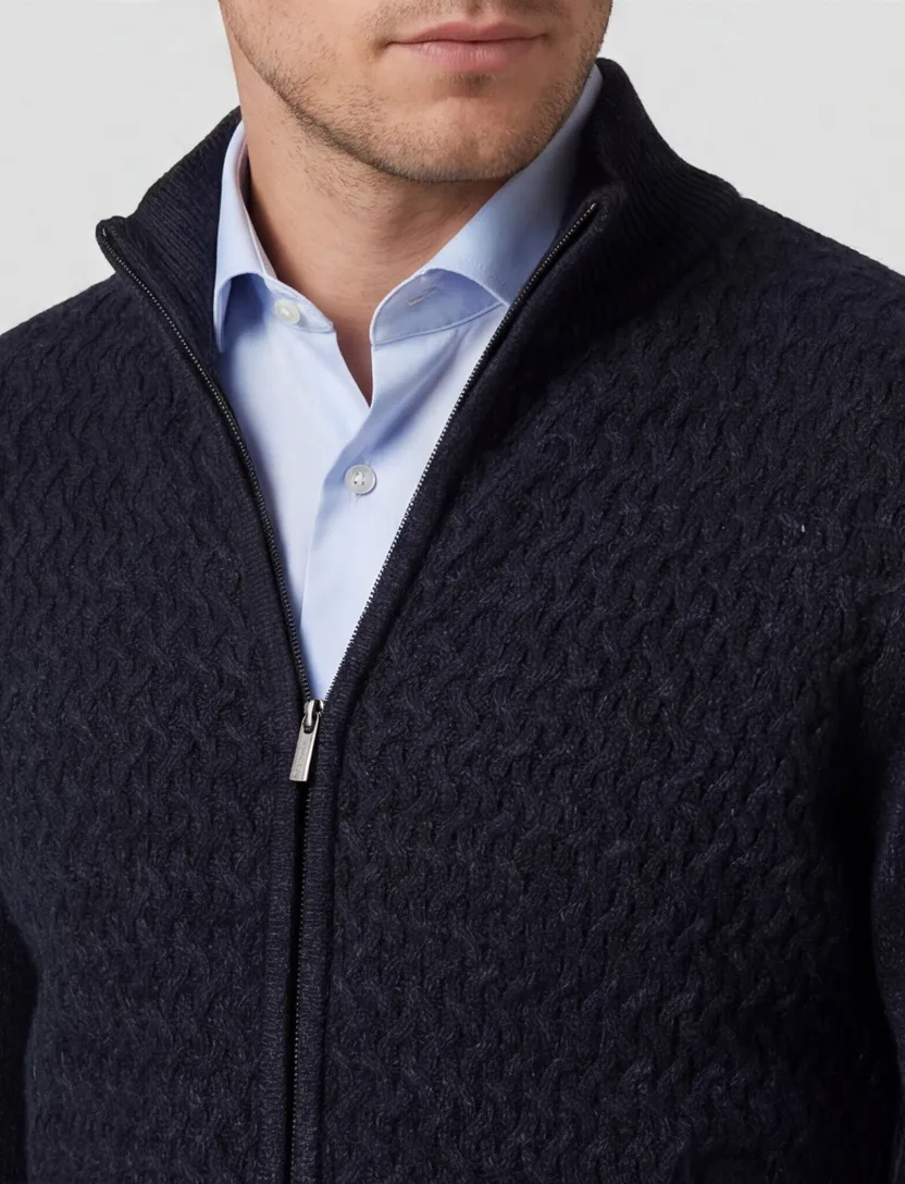 Vest baileys gebreid navy
