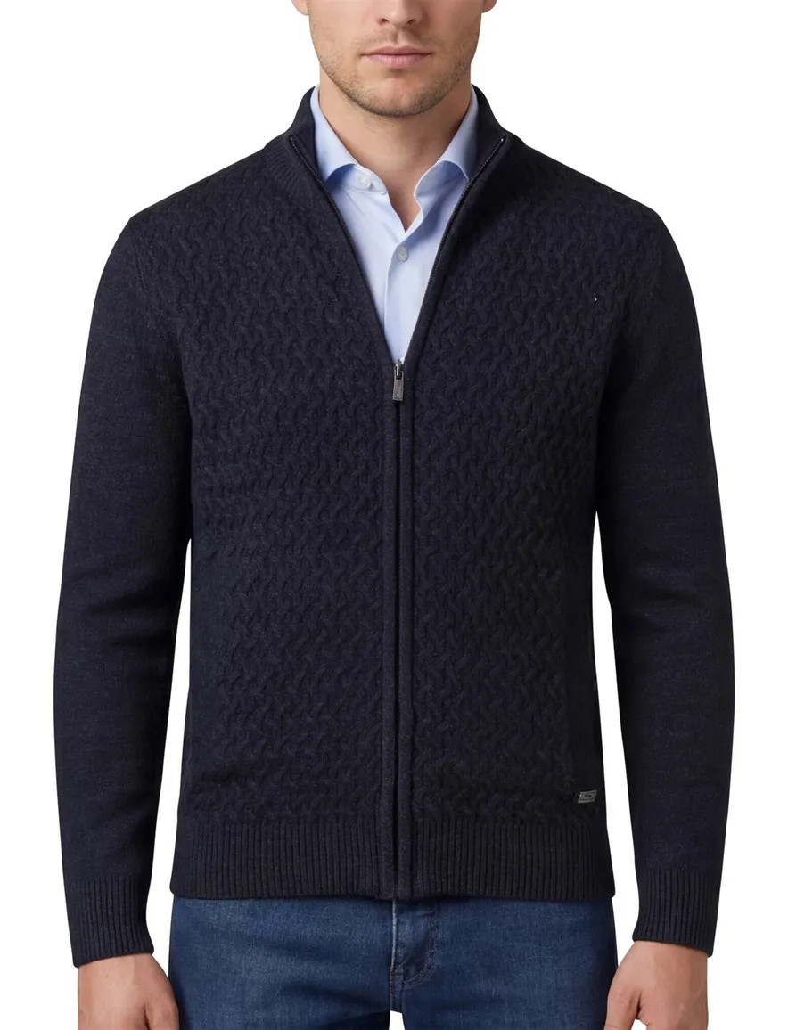 Baileys gebreid vest navy