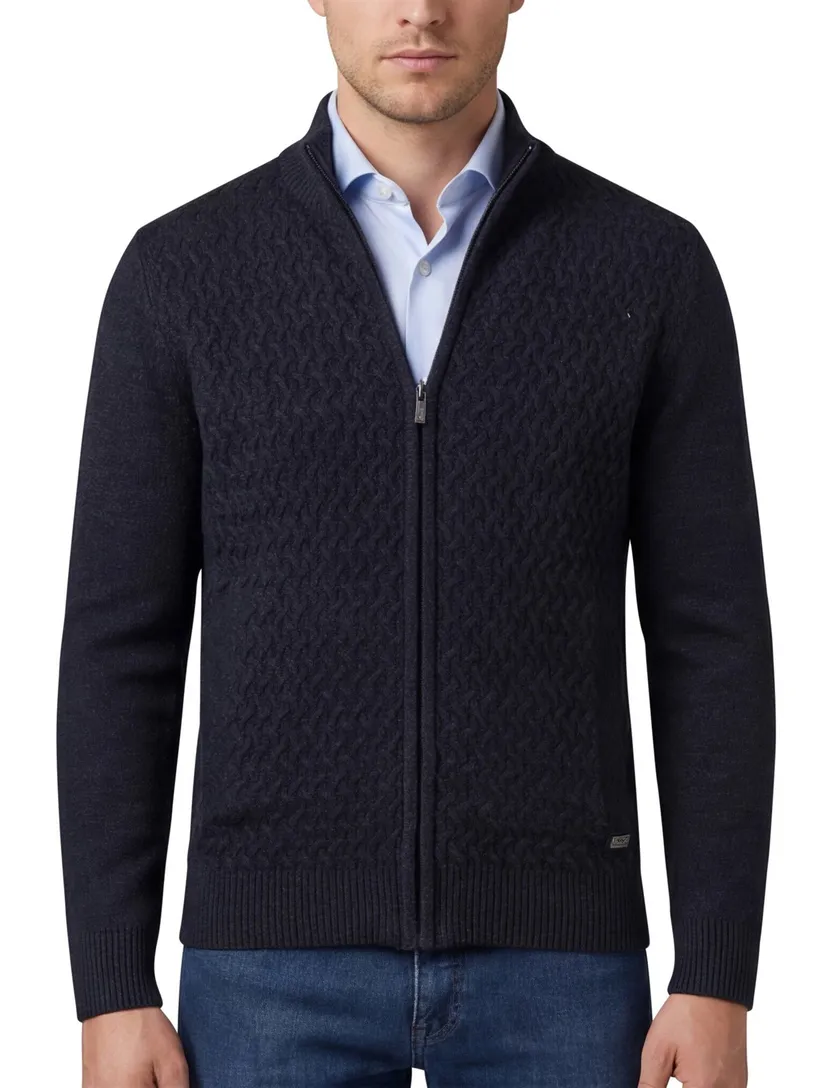 Vest baileys gebreid navy