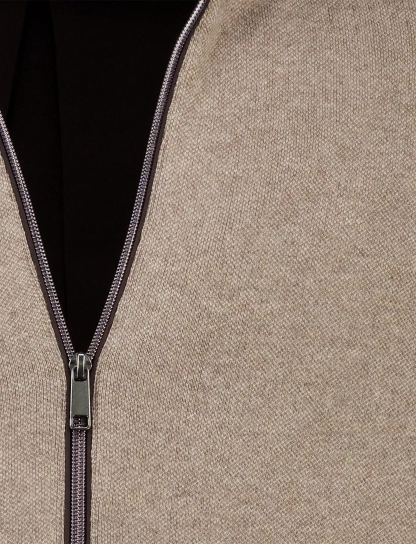 Baileys vest katoen licht gevoerd taupe