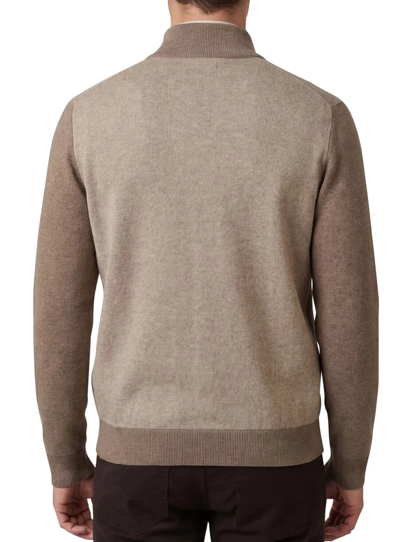 Baileys vest katoen licht gevoerd taupe