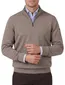 Baileys half zip sweater melange beige