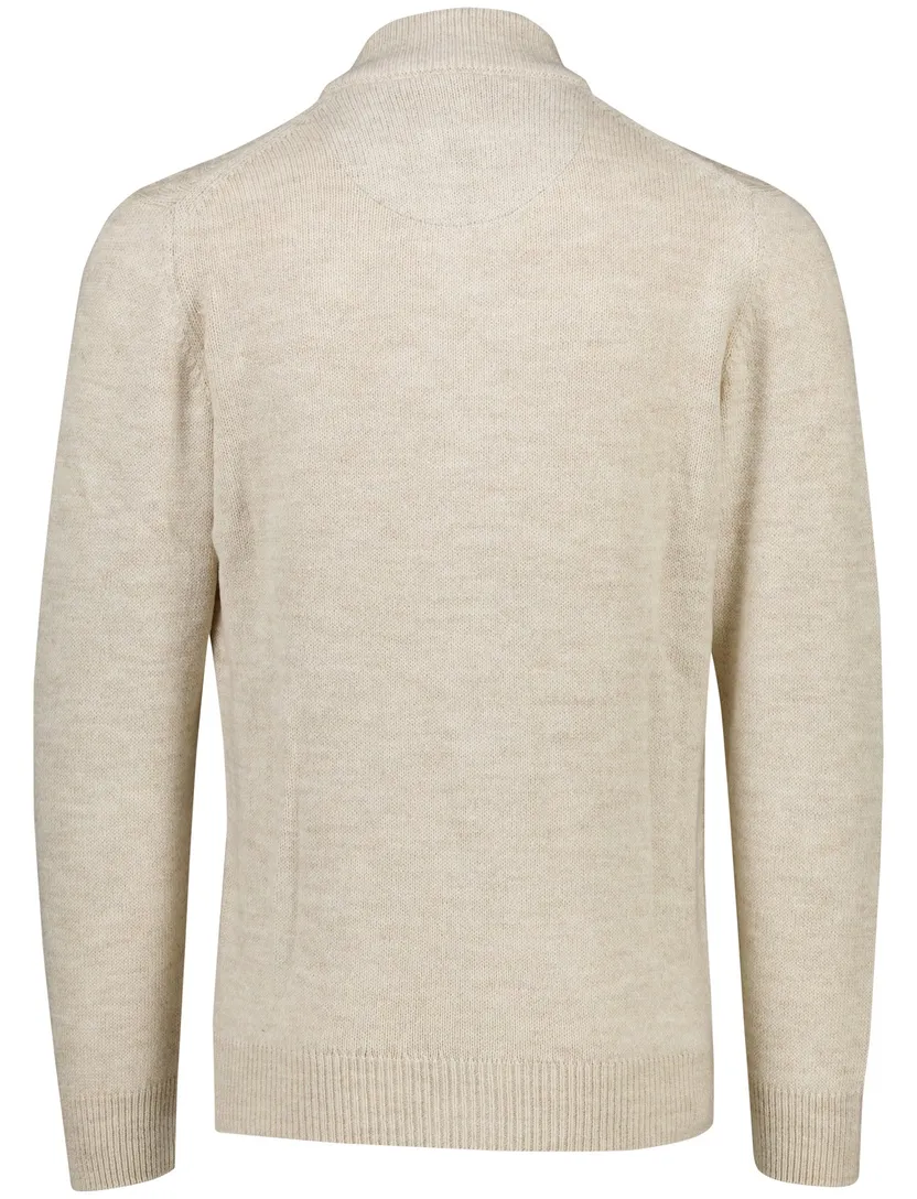 Baileys vest katoen kabelpatroon rits beige