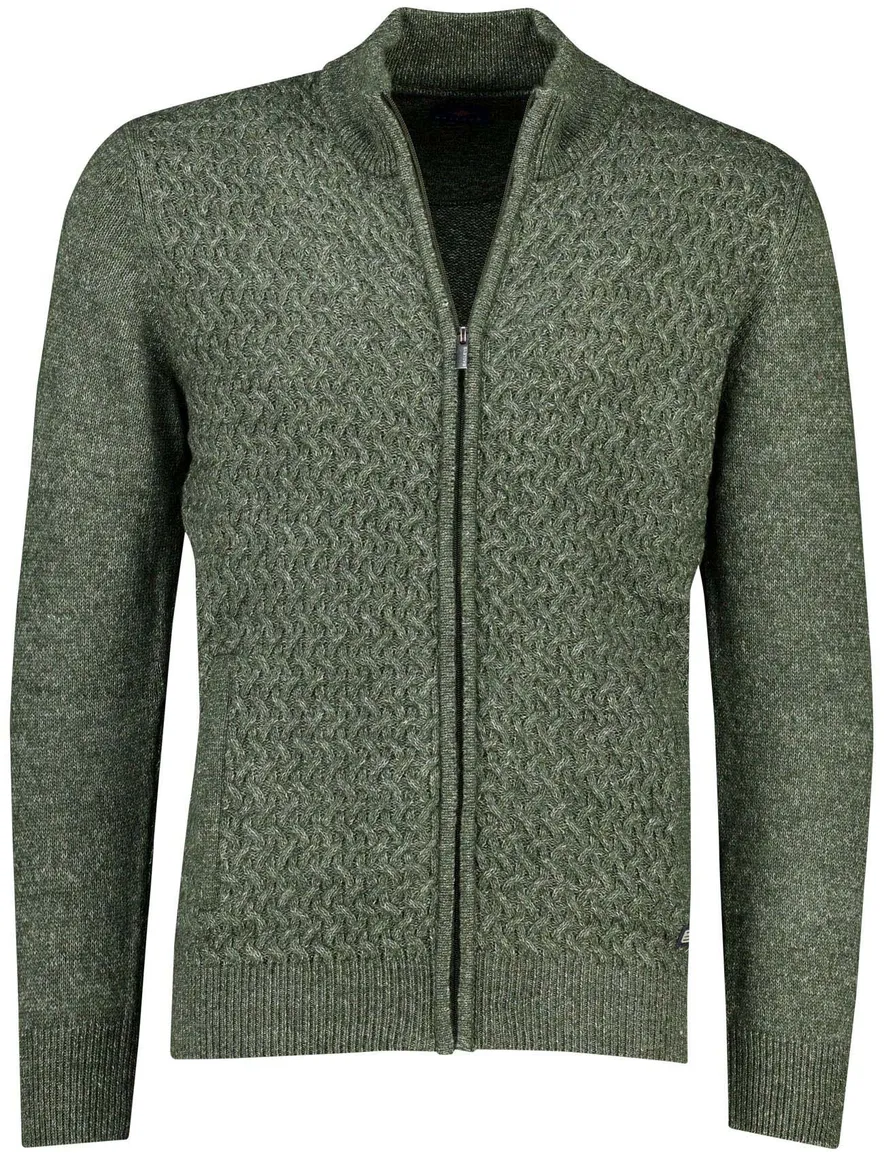 Baileys vest groen gemeleerd gebreid