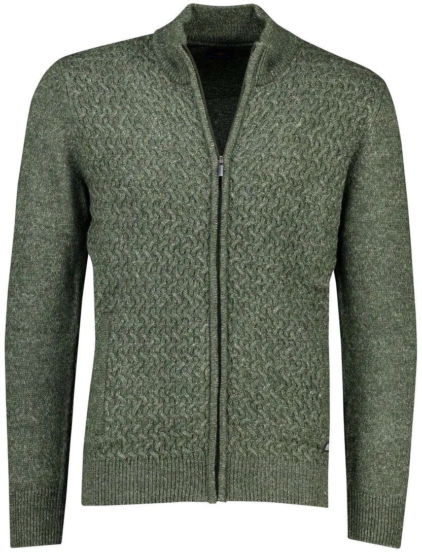 Baileys vest katoen kabelpatroon rits groen