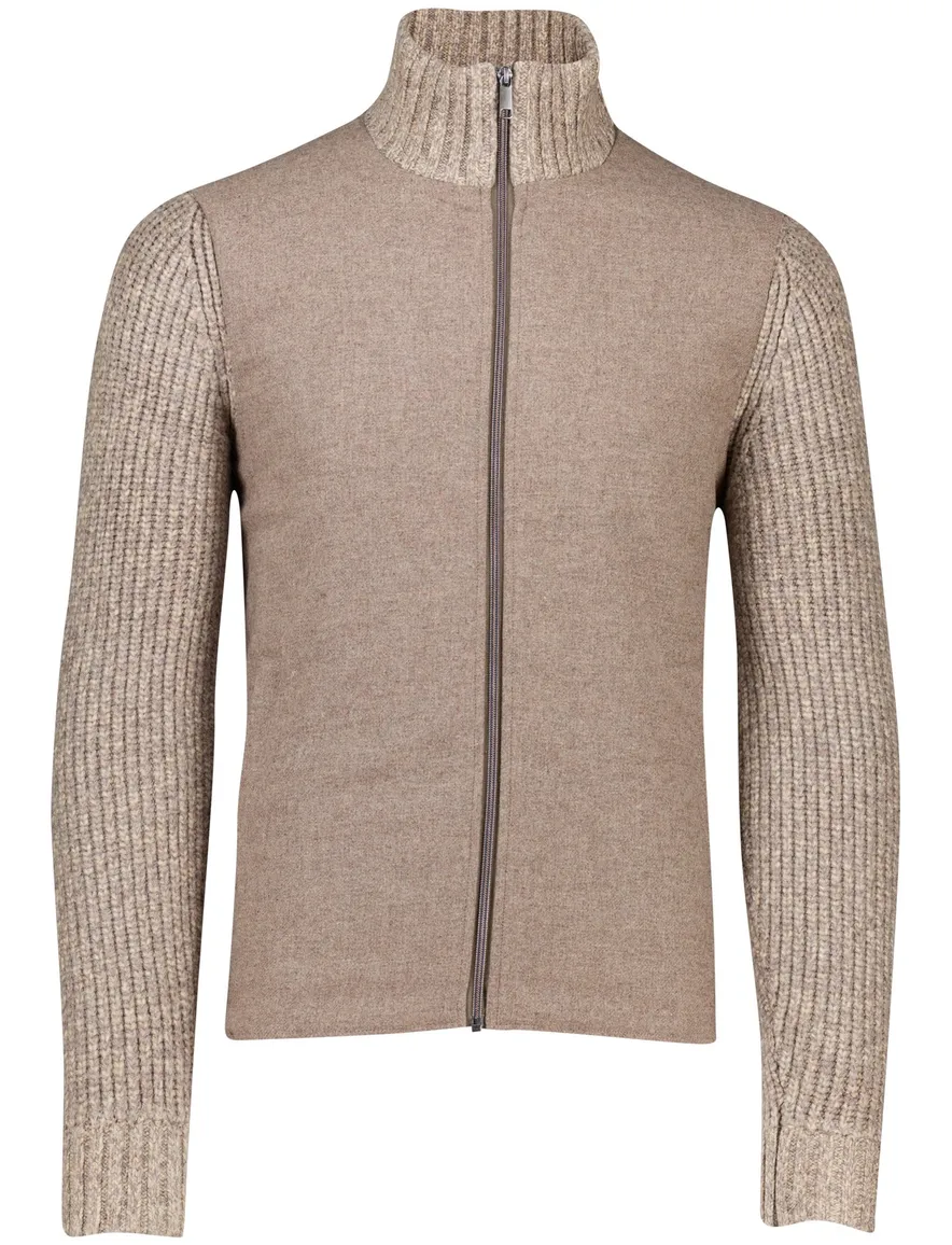 Baileys vest beige gebreide mouwen