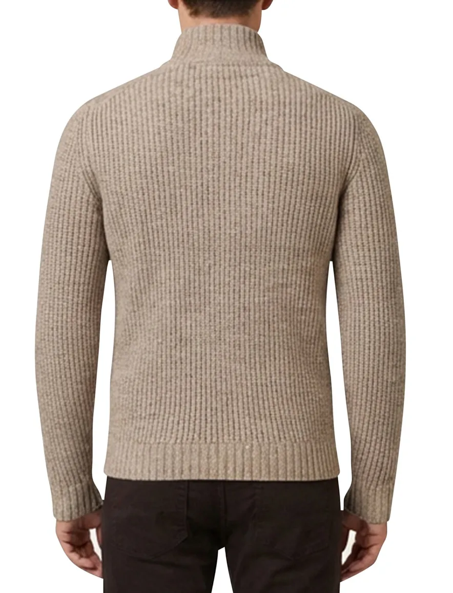 Baileys vest beige gebreide mouwen