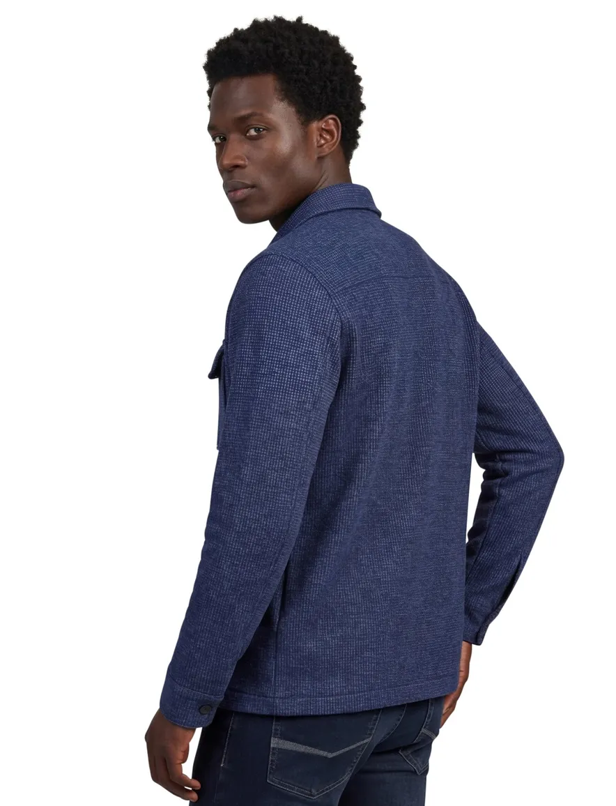 Baileys overshirt donkerblauw geruit
