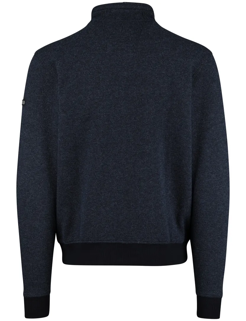 Baileys vest effen navy normale fit katoen