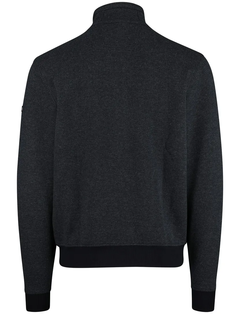 Baileys navy effen vest katoen normale fit
