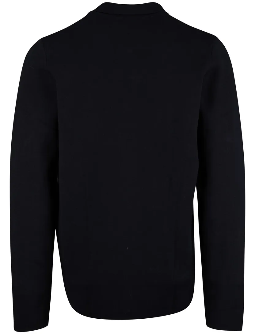Baileys vest normale fit katoen effen donkerblauw