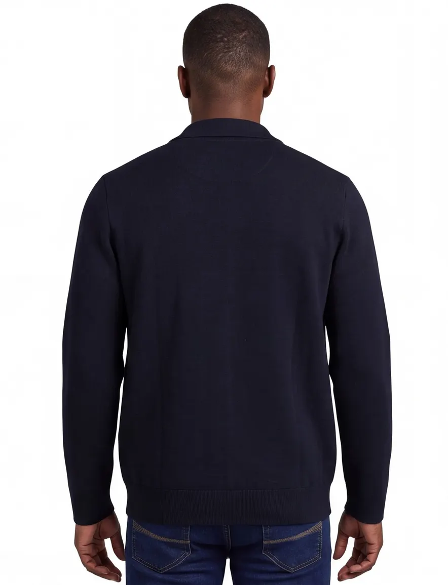 Baileys vest extra lang donkerblauw borstzakken