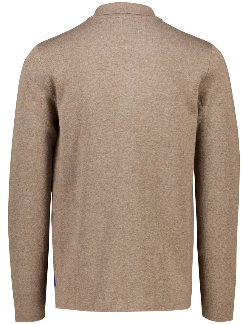 Overshirt Baileys kasmjier extra lang taupe