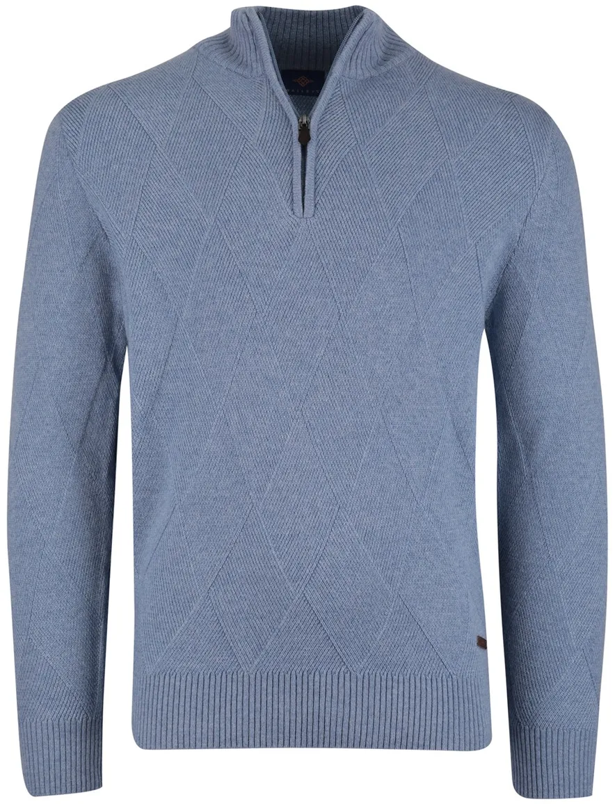 Baileys trui faded denim wol