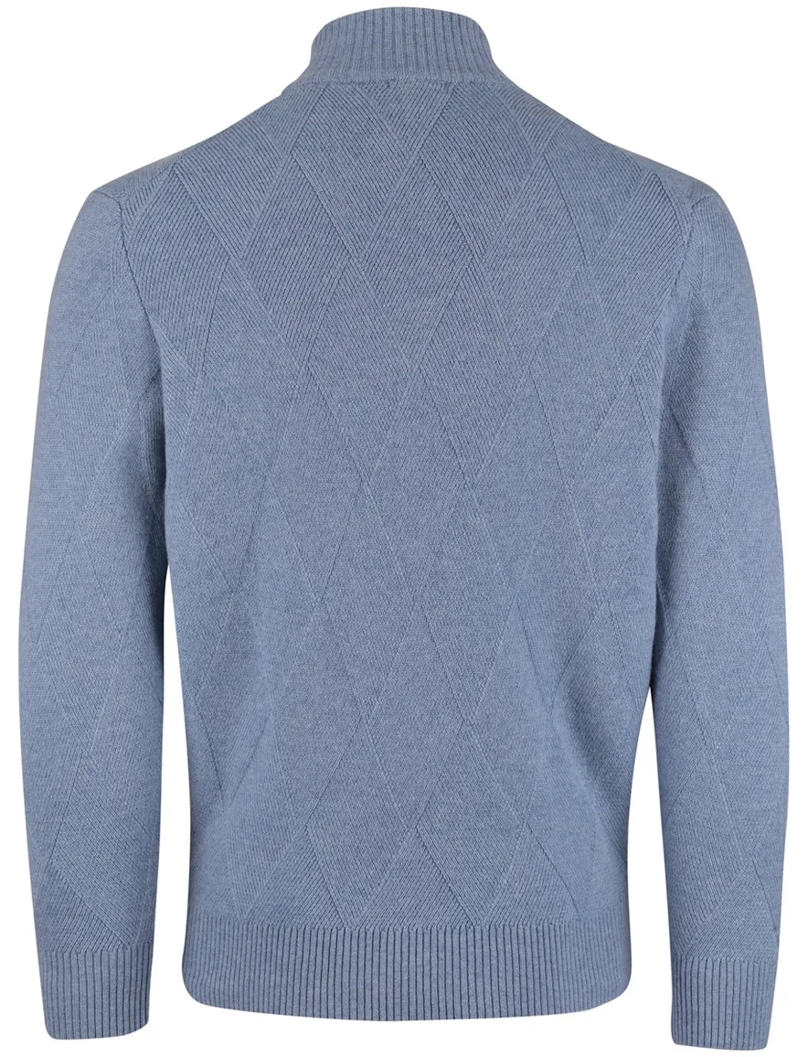 Baileys trui faded denim wol