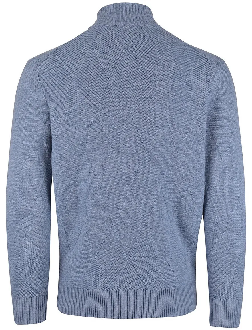 Baileys trui faded denim wol