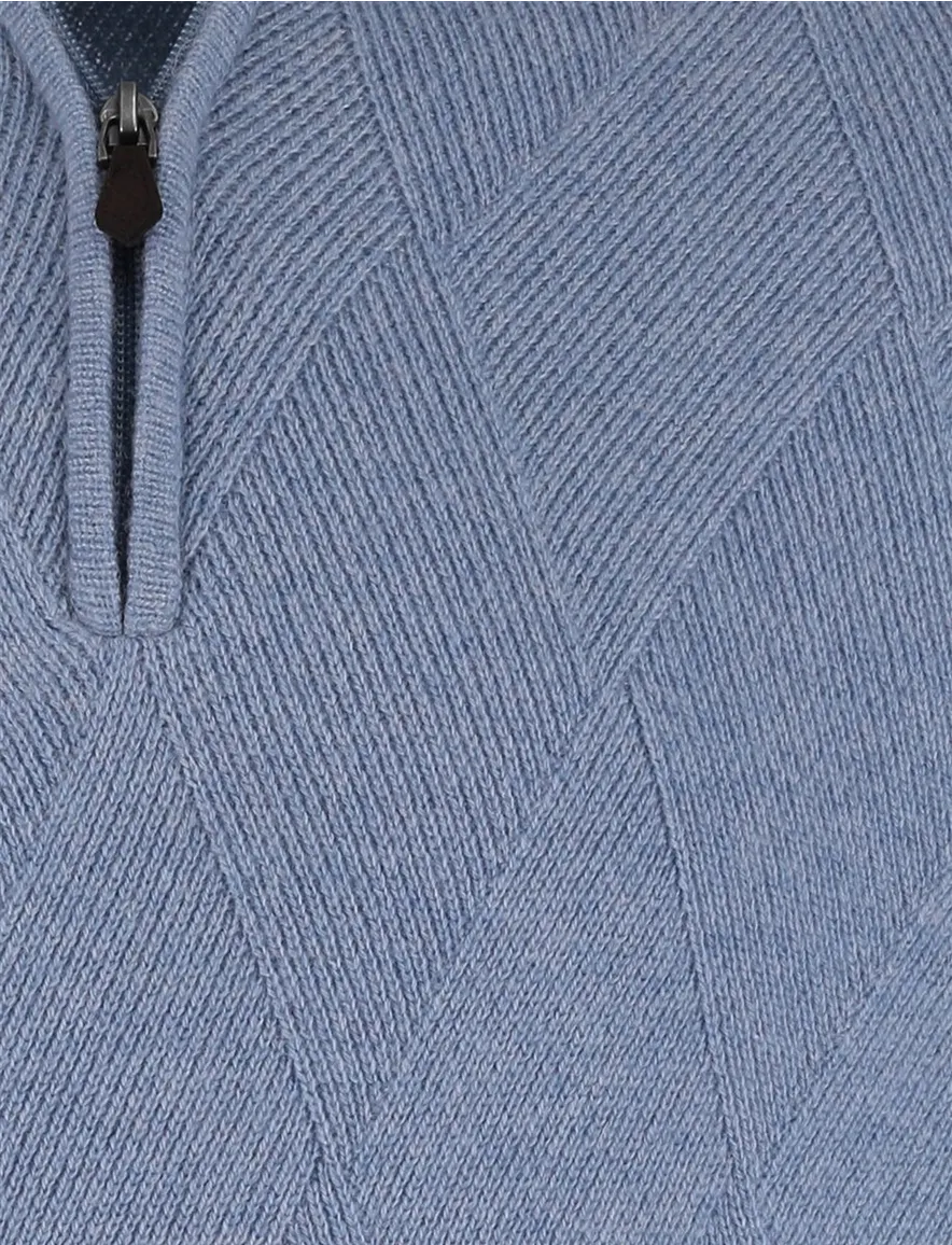 Baileys trui faded denim wol