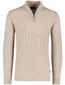Baileys half zip trui beige gebreid extra lang