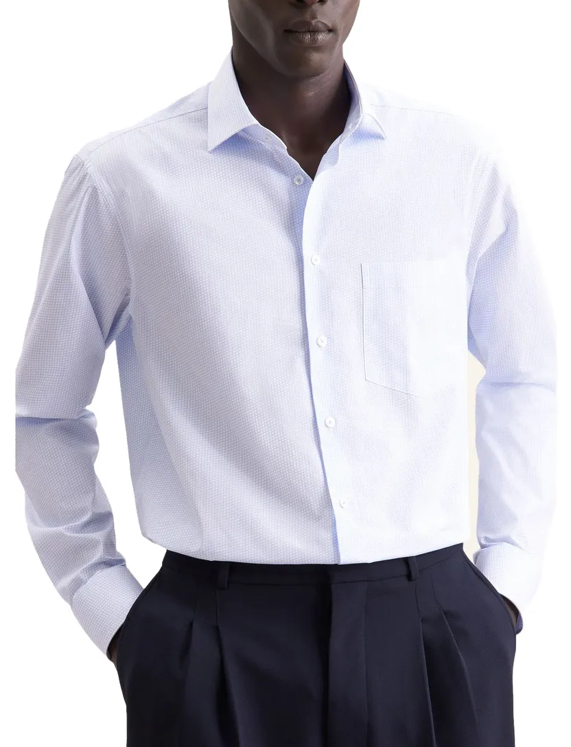 business overhemd Seidensticker Slim Fit lichtblauw