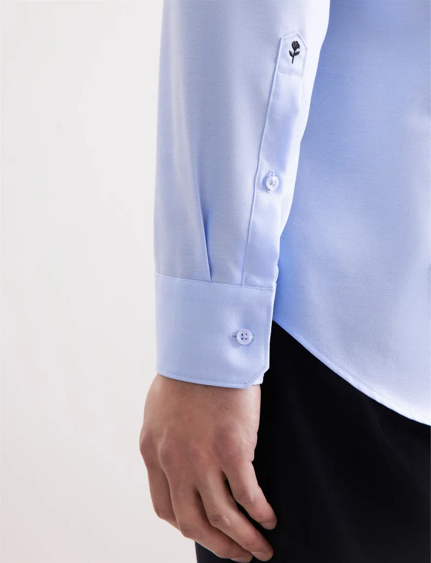 business overhemd lichtblauw Seidensticker Slim Fit