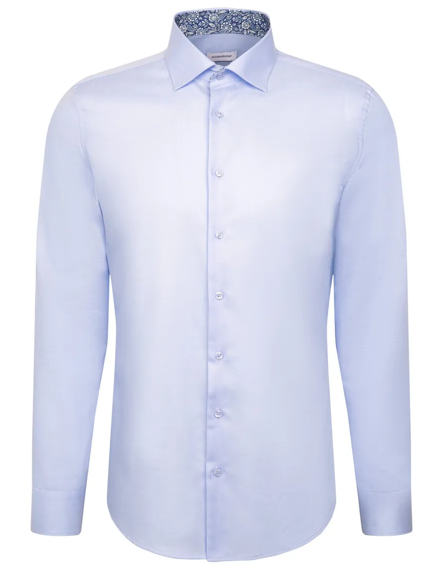 business overhemd lichtblauw Seidensticker Slim Fit