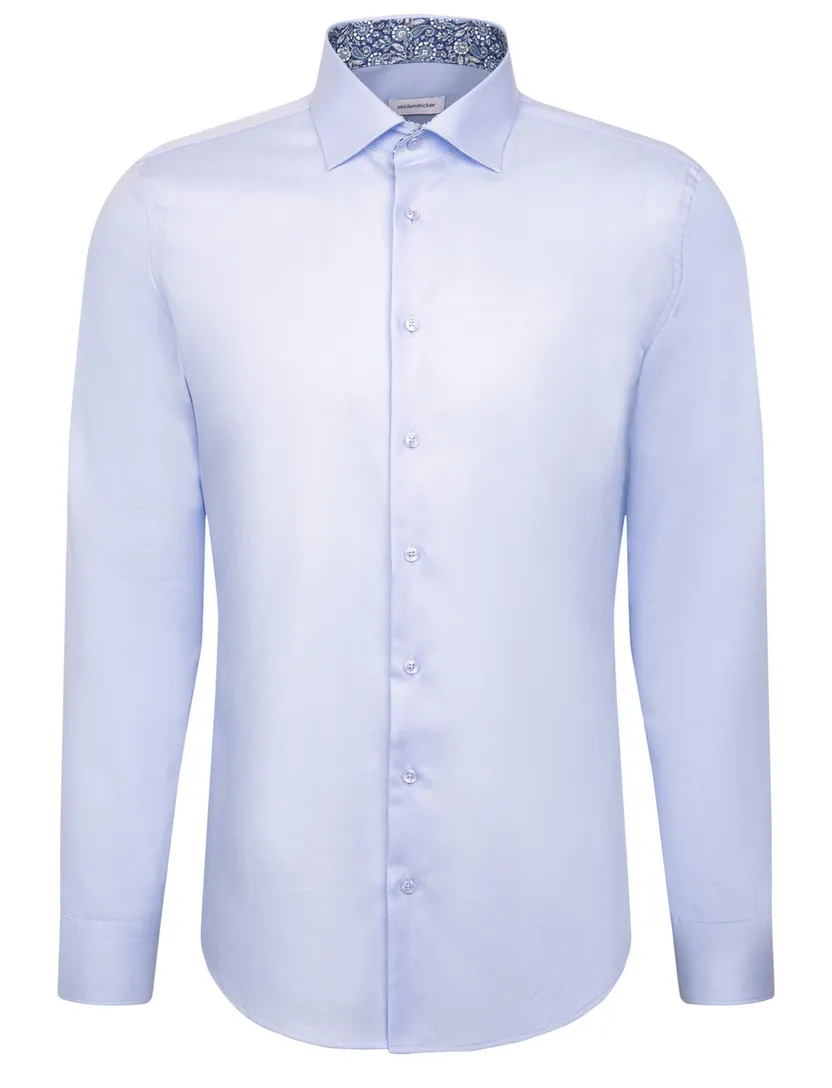 business overhemd Seidensticker Slim Fit lichtblauw