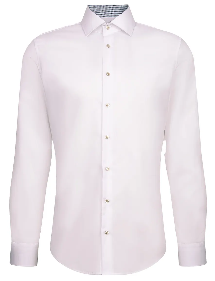 Seidensticker Slim Fit overhemd wit effen katoen
