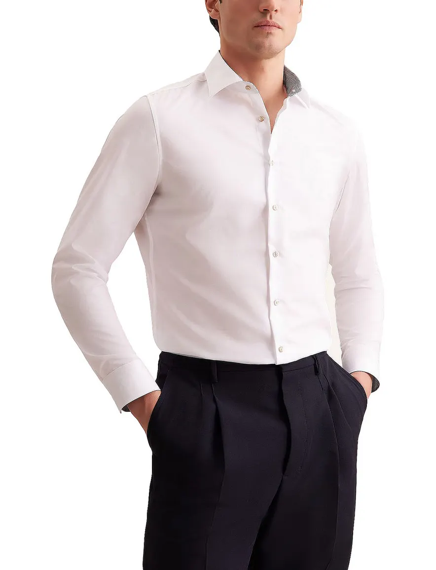 Seidensticker Slim Fit overhemd wit effen katoen