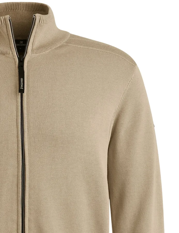 Vanguard vest effen bruin Regular Fit