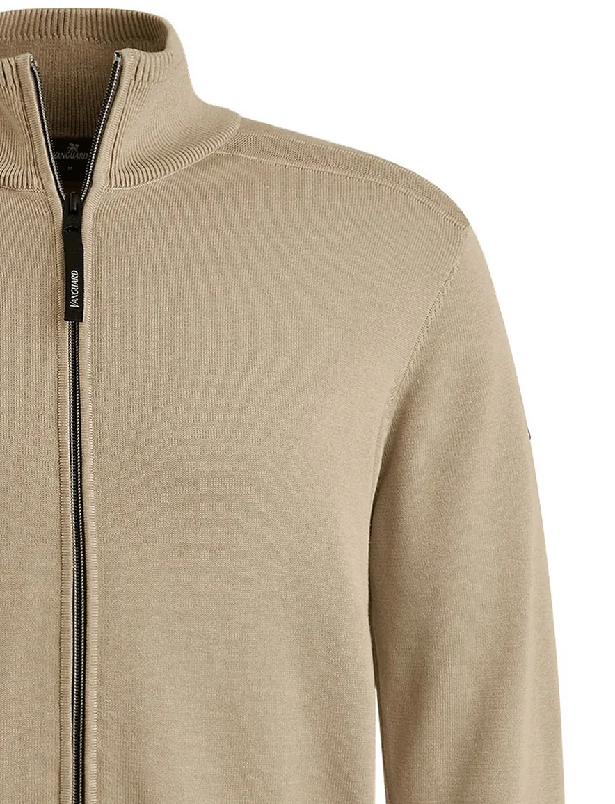 Vanguard vest effen bruin Regular Fit