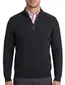 Vanguard trui half zip navy Cotton Mouline gebreid lange mouw