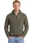 Vanguard trui groen half zip gebreid katoen lange mouw