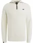 Vanguard trui half zip wit gebreid katoen boord