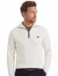 Vanguard trui half zip wit gebreid katoen