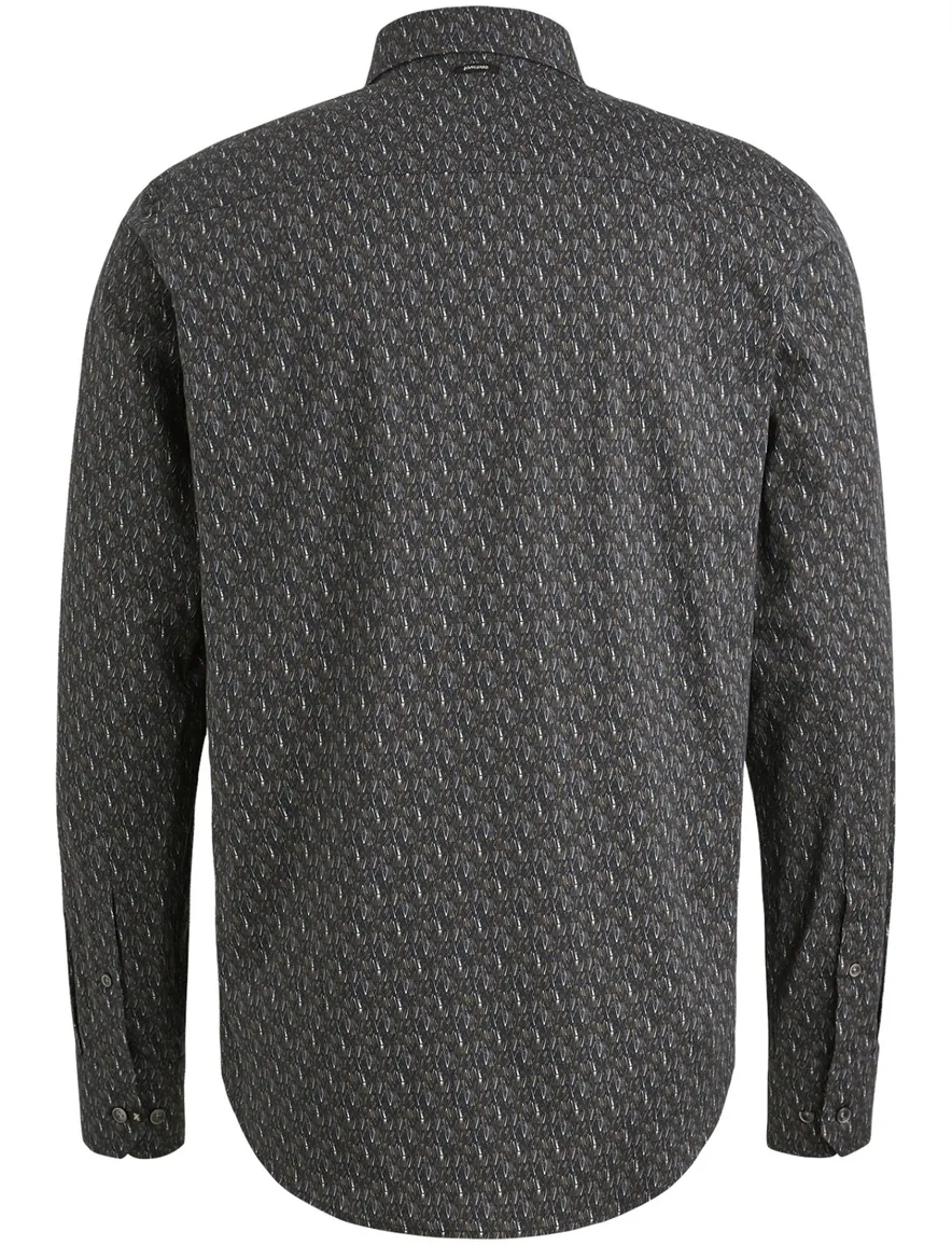 Vanguard overhemd geprint navy bruin Slim Fit