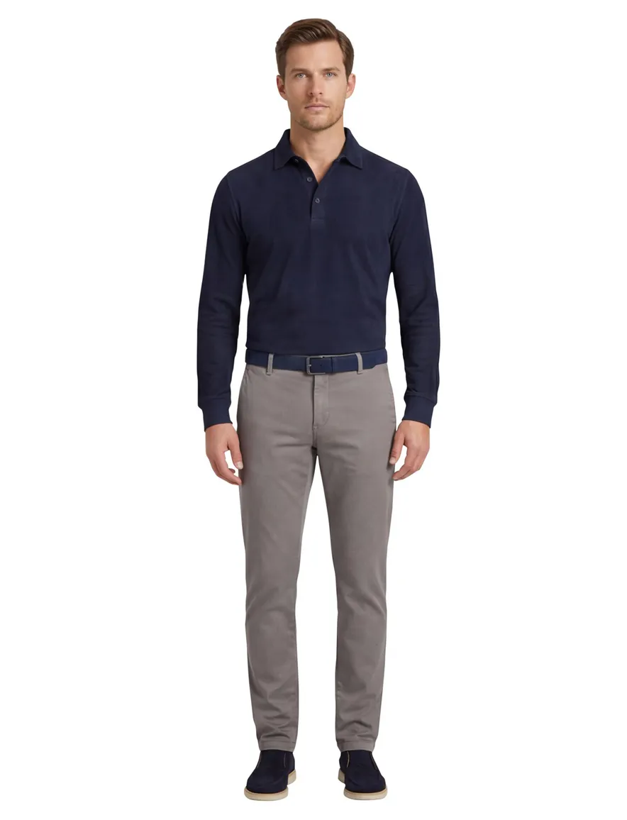 Vanguard broek grijs V9 Dobbey Stretch Regular Fit chino