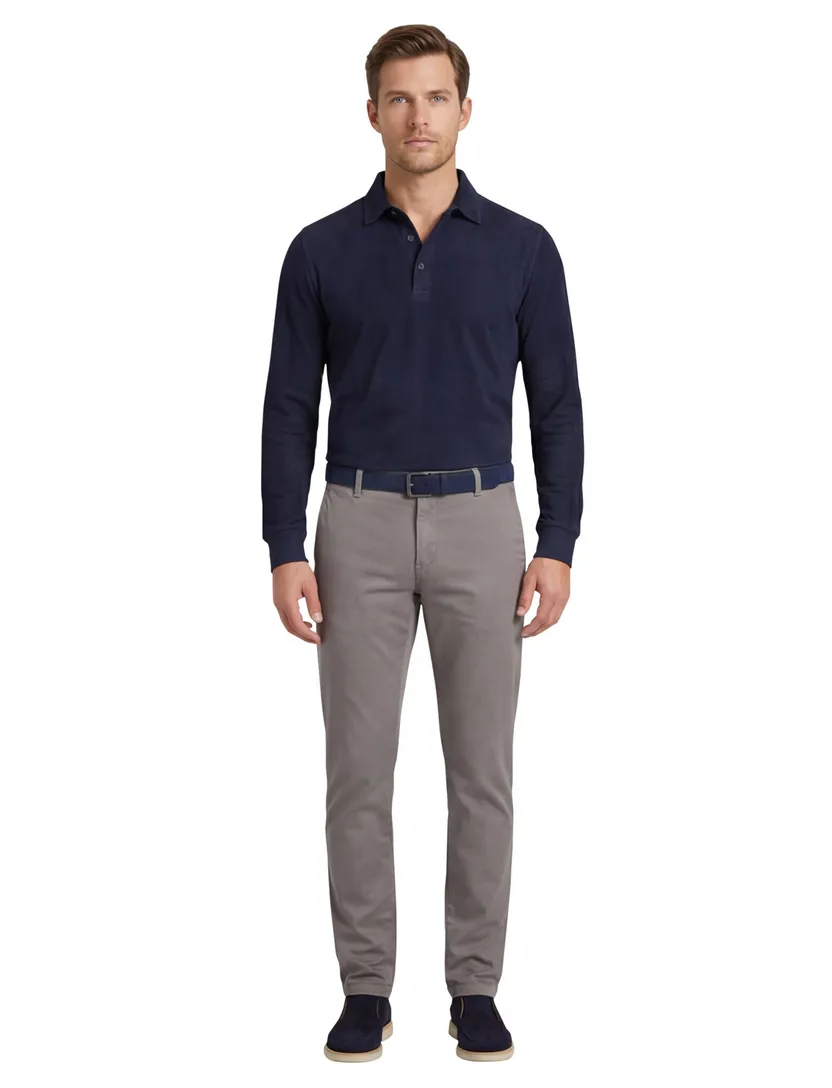 Vanguard broek grijs V9 Dobbey Stretch Regular Fit effen