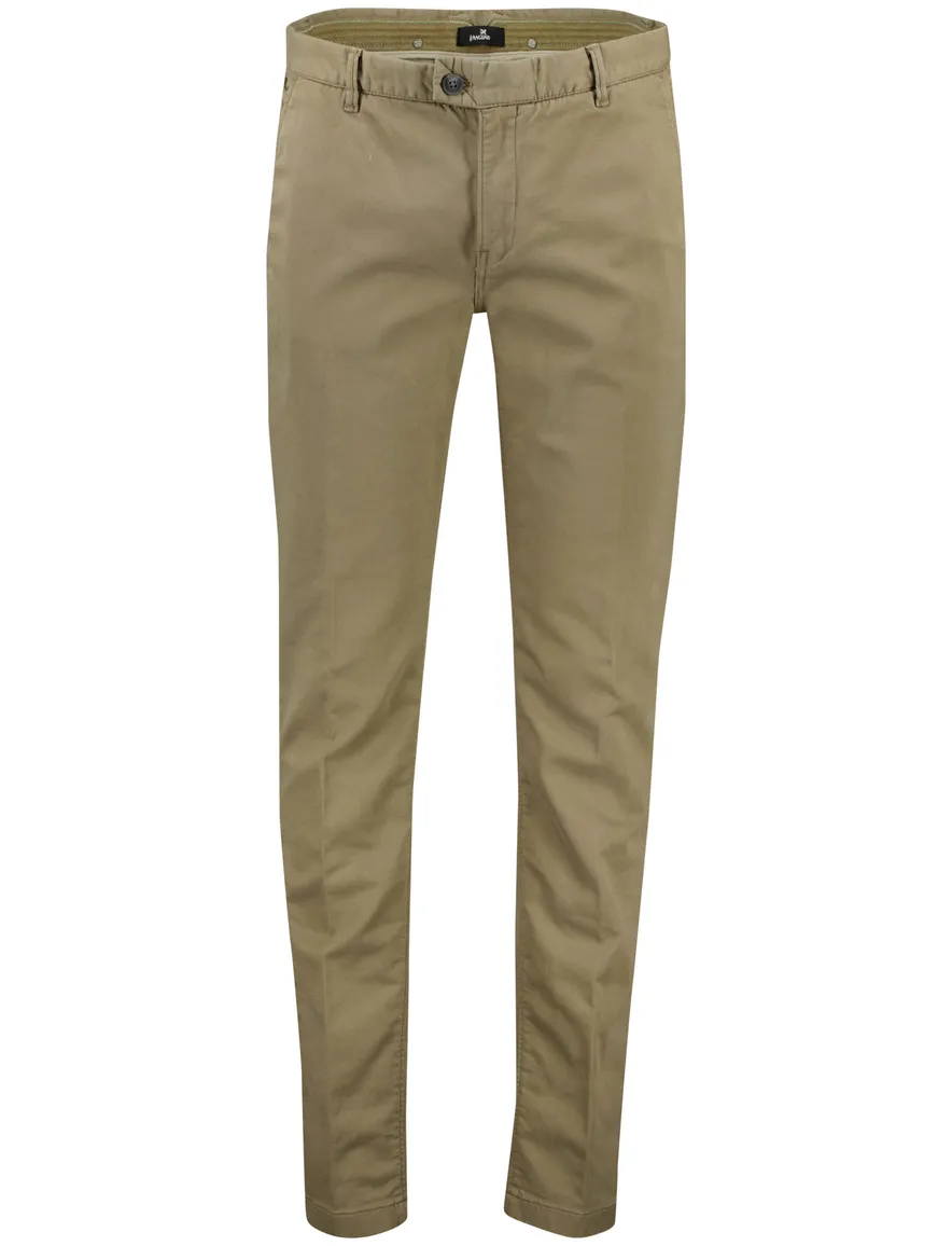 Vanguard broek bruin V9 Dobbey Stretch Regular Fit effen