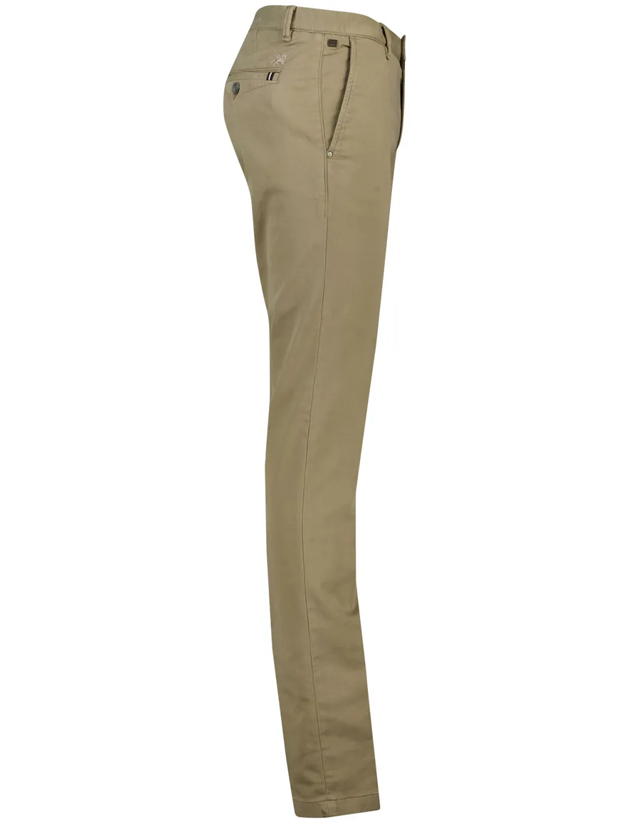 Vanguard broek bruin V9 Dobbey Stretch Regular Fit effen