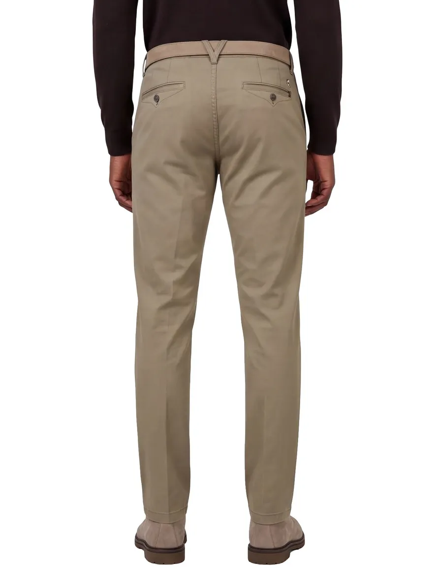 Vanguard broek bruin V9 Dobbey Stretch Regular Fit effen