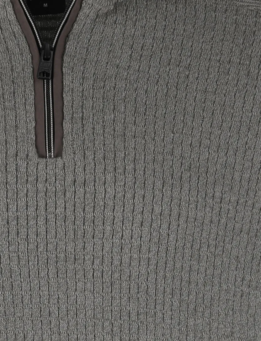 Vanguard half zip trui groen katoen