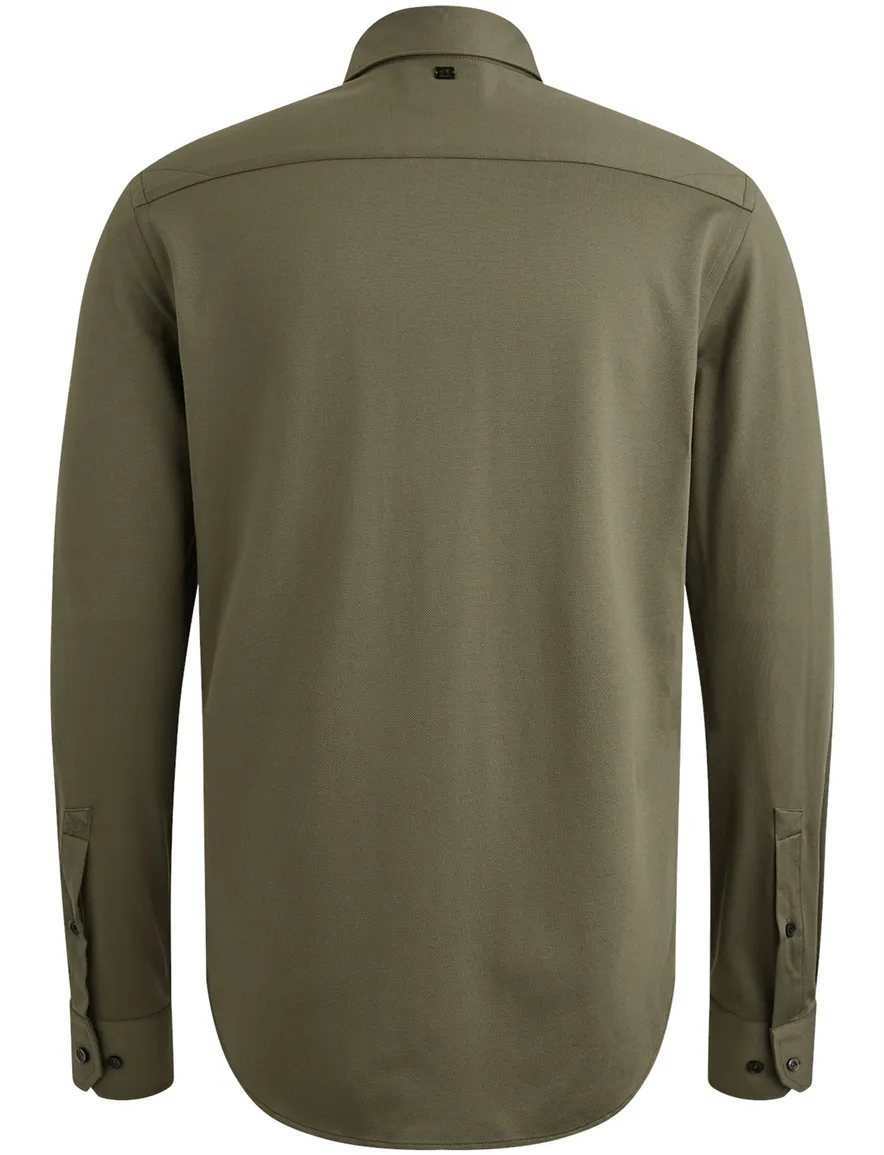 Vanguard jersey casual overhemd groen