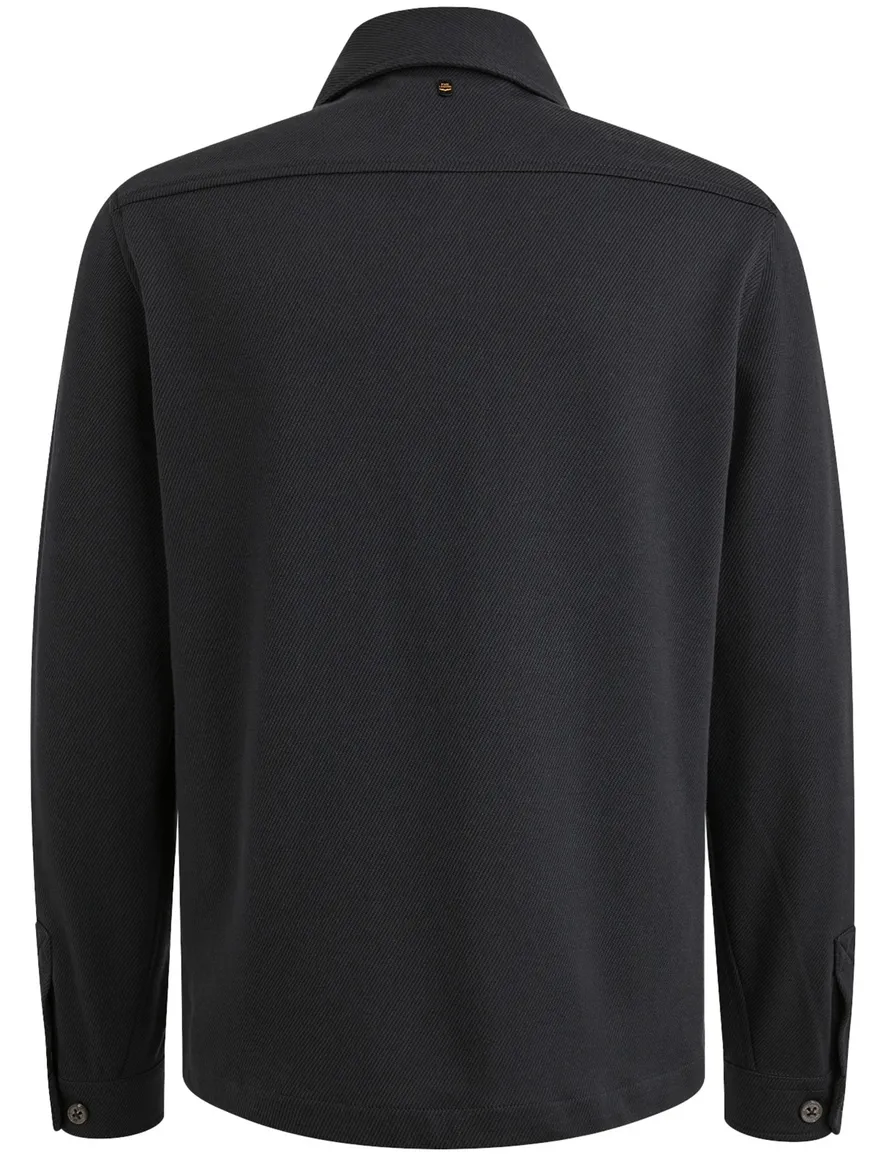 PME Legend overshirt effen zwart normale fit