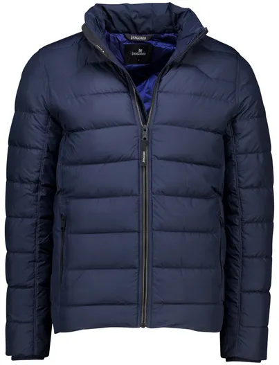 Vanguard Vanguard effen donkerblauw winterjas normale fit