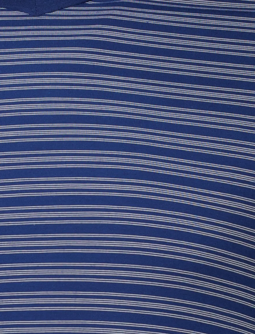 Schiesser pyjamaset blauw gestreept modal