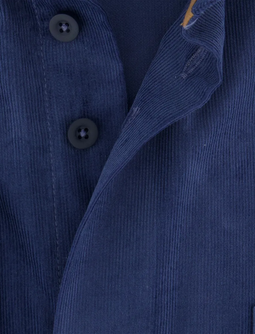Corduroy Eden Valley overhemd normale fit blauw