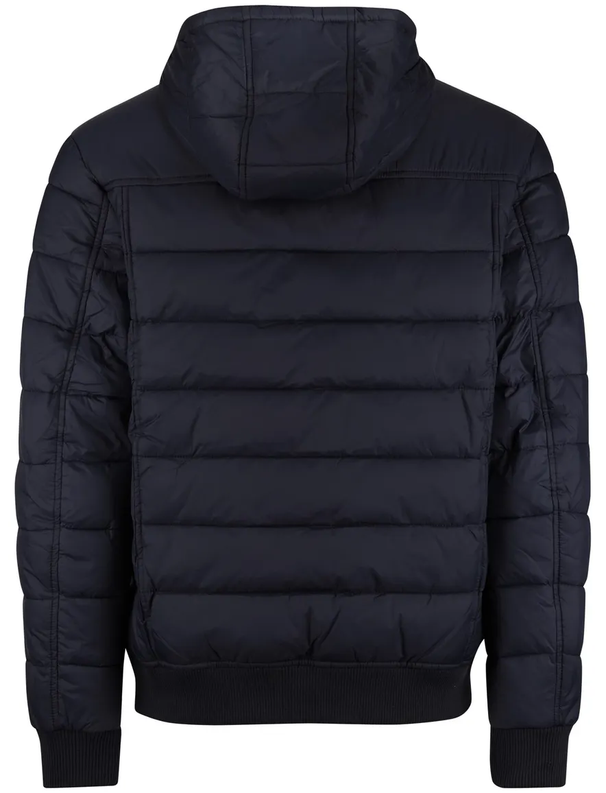 Lyle & Scott jas donkerblauw gewatteerd